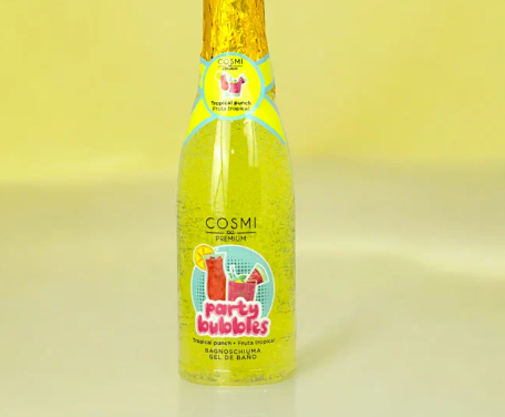 Champan amarillo-fruta tropical