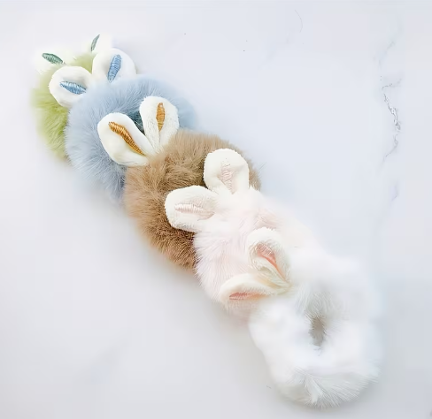 Gomas de Pelo de Peluche con Orejitas
